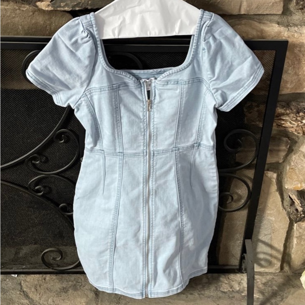 Fitted Denim Dress